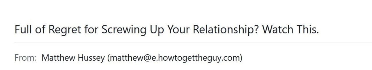 Matthew Hussey empathy copy Subject Matthew Hussey empathy copy Subject