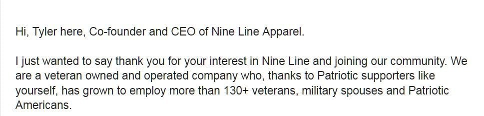 Nine line 2 email body Nine line 2 email body