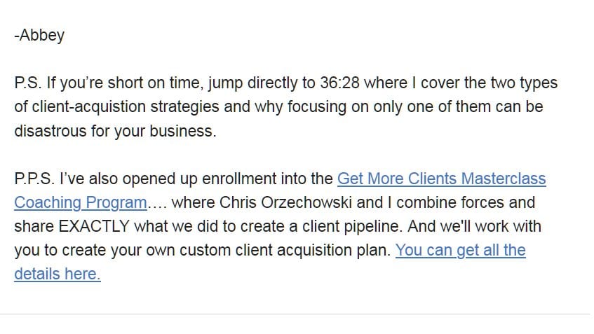 emal breakdown 3 more clients masterclass emal breakdown 3 more clients masterclass