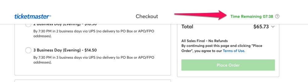 ticket master timer ticket master timer